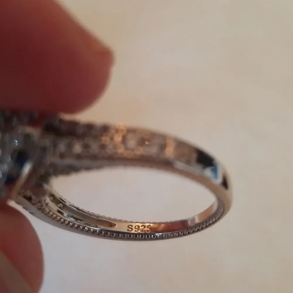 Moissanite 2 carat size 8 ring